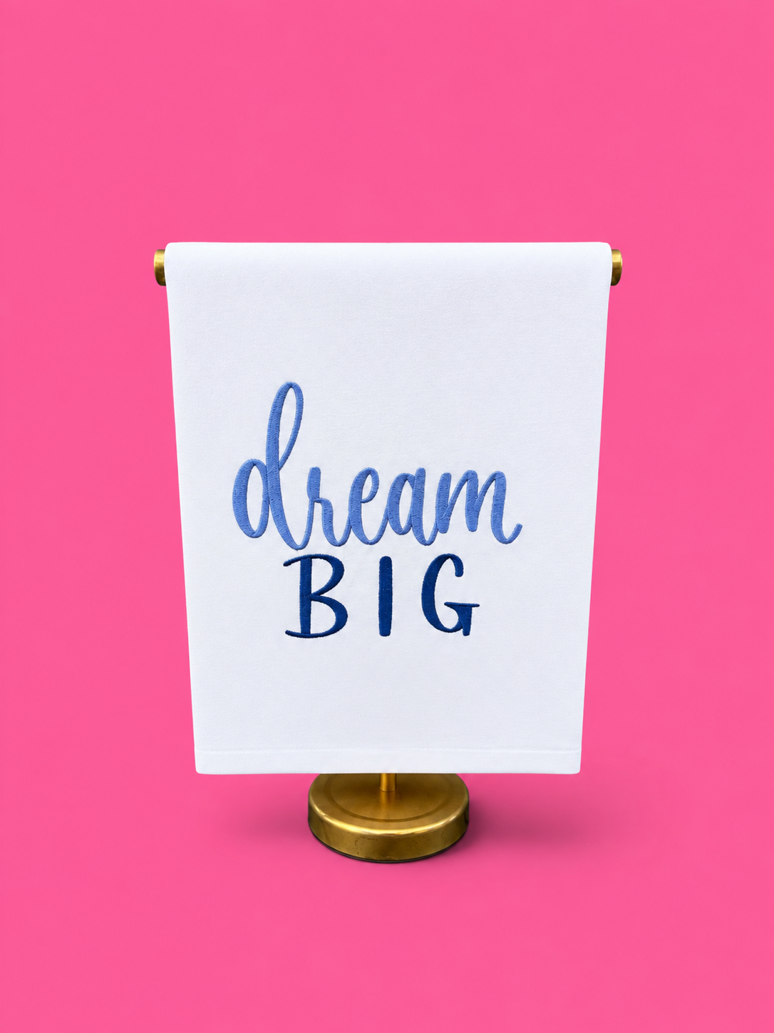 Embroidered Dream BIG tea towel