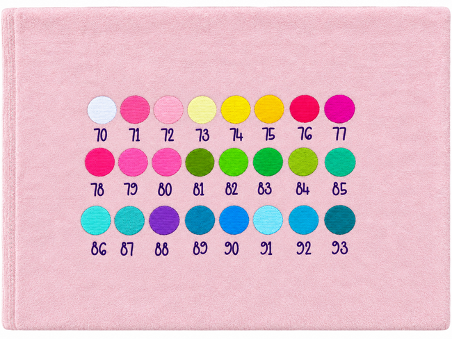 Embroidery thread color chart 1