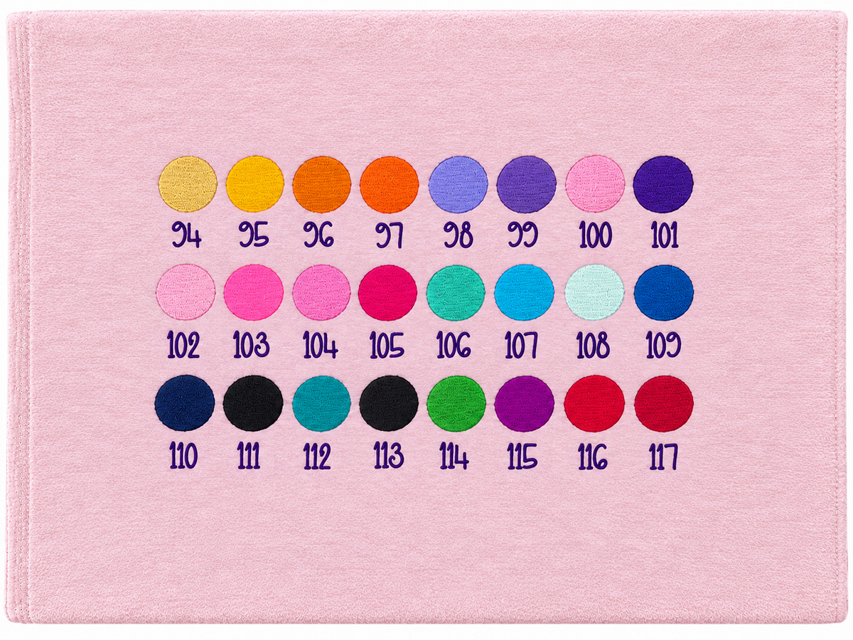 Embroidery thread color chart 2